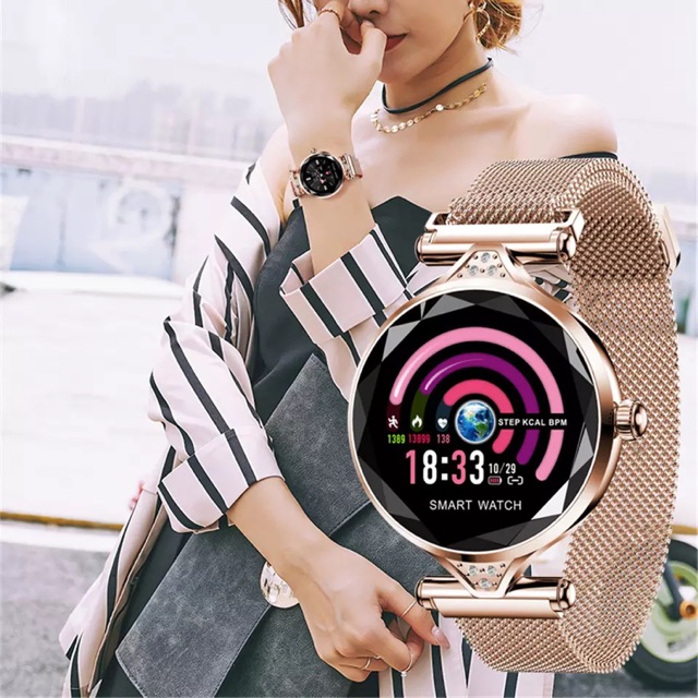 Smartwatch wanita jam tangan pintar ORIGINAL H1 ANTI AIR ios android