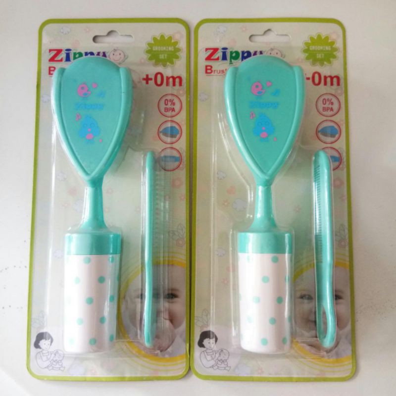 Zippy Brush &amp; Comb Rincing Set Sisir Bayi