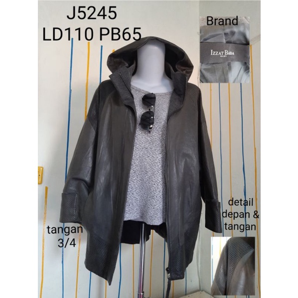 jaket kulit wanita second/jaket hoodie