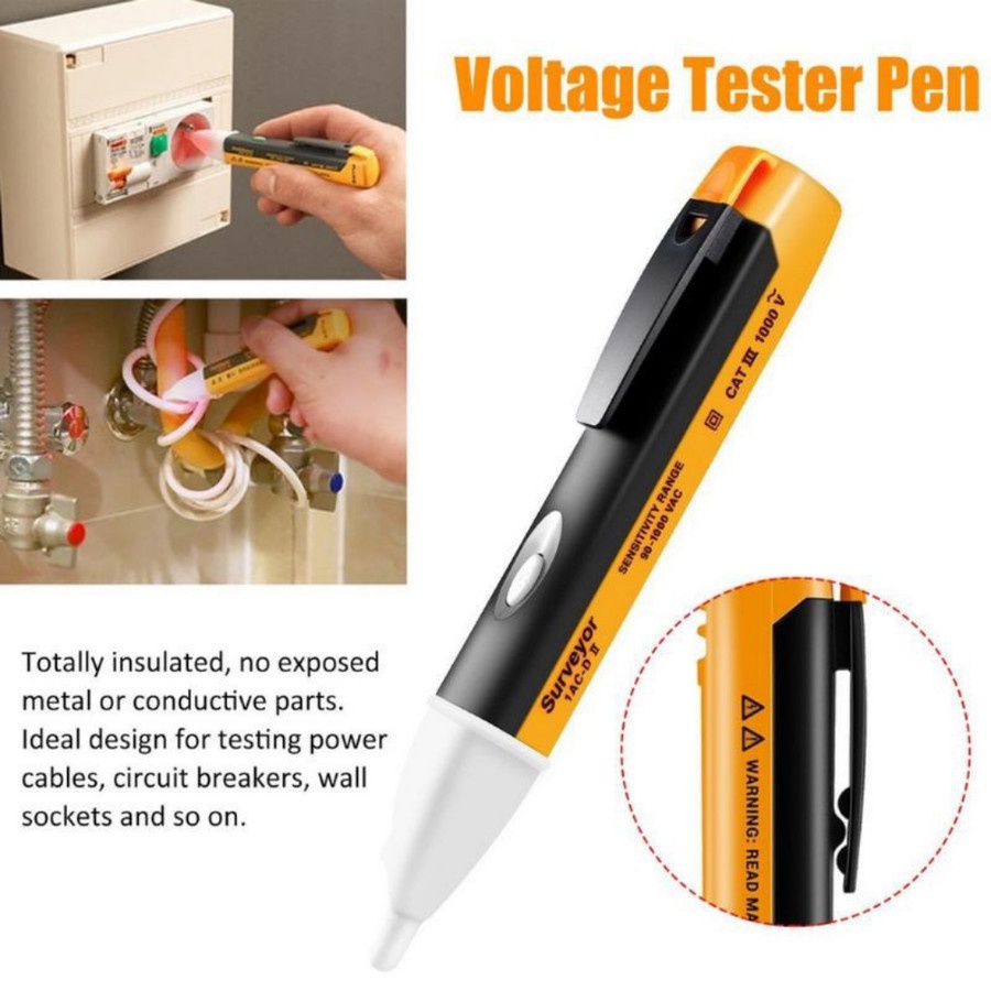 TESPEN DETECTOR TEGANGAN SUNFREE FTP 111 TESPEN BUNYI VOLT TEST PEN