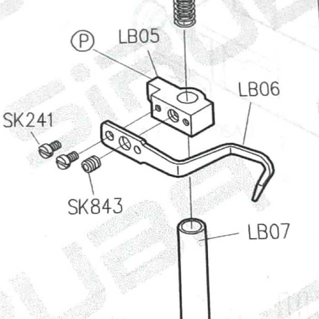 SK843 Asli Baut Min - Segitiga Juki/Siruba Mesin Jahit High Speed Industri