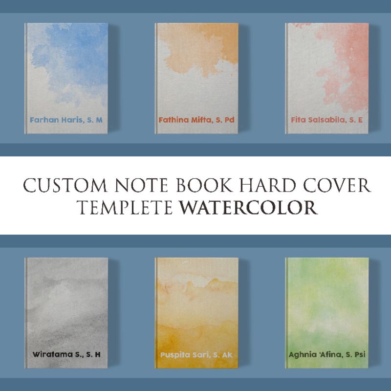 

Notebook Buku Catatan Custom A5 Hard Cover 200 Halaman Jilid Binding Watercolor