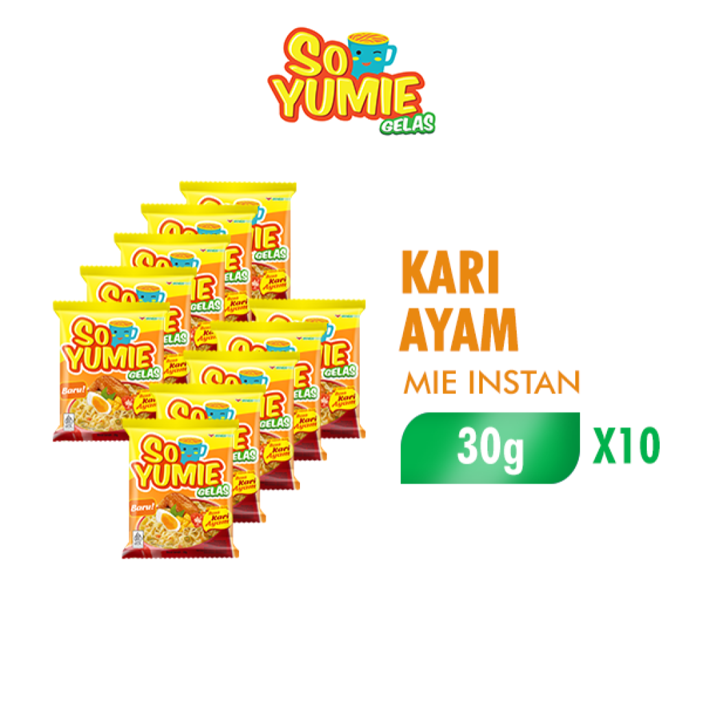 

So Yumie Mie Gelas Kari Ayam 30 gr isi 10 pcs