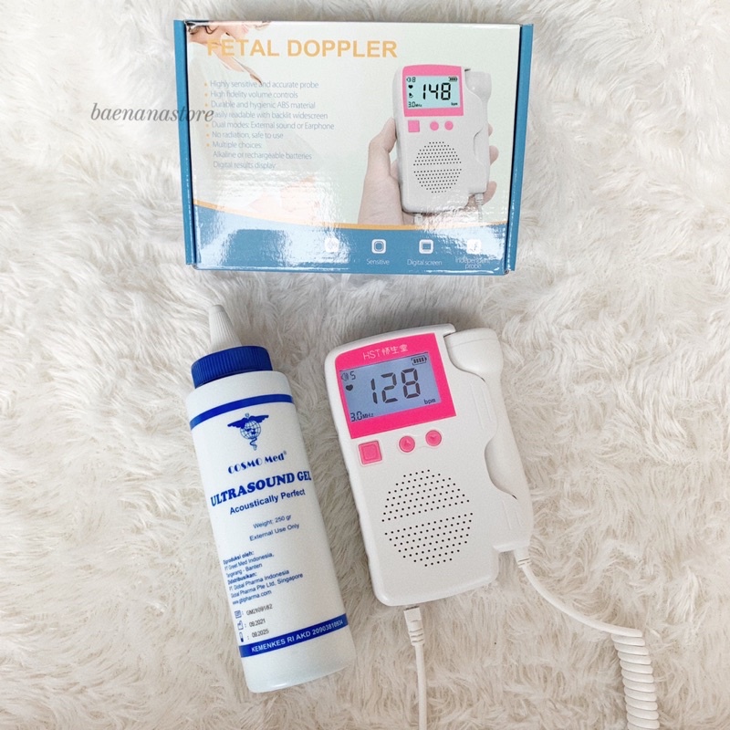 Dopler Alat Monitor Detak Jantung Bayi - Fetal Doppler Set Dopler Baena