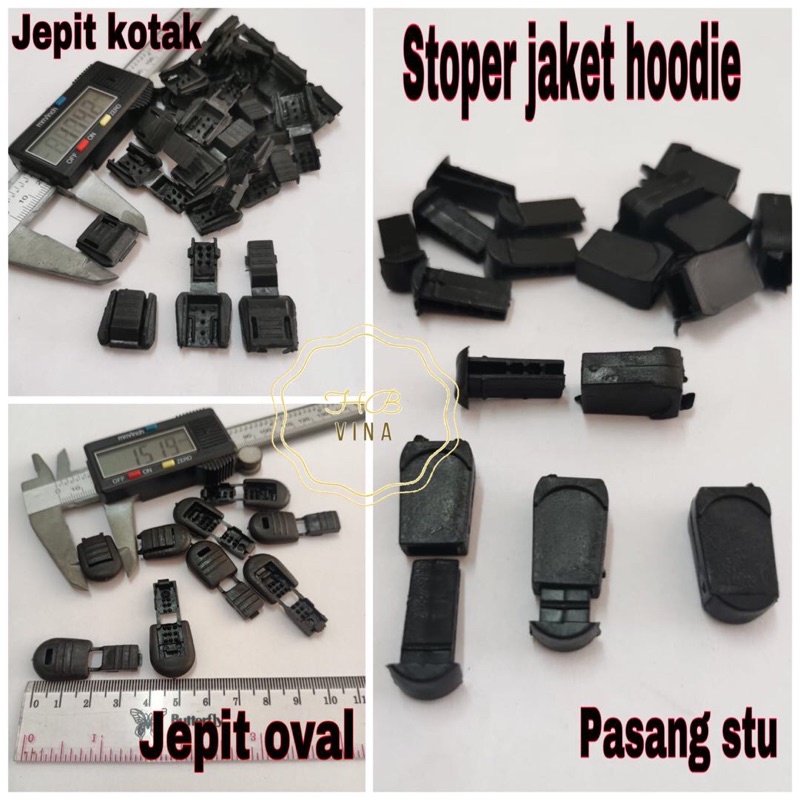 stoper hoodie / stoper tali jaket hoodie hitam