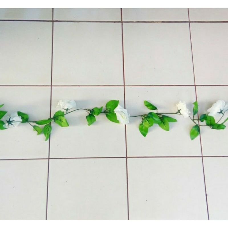 BUNGA MAWAR RAMBAT PUTIH ARTIFICIAL