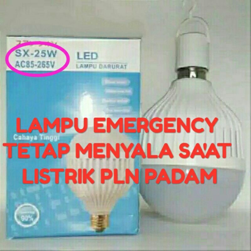 Lampu JUMBO BESAR Sentuh/Led Emergency/Lampu Bohlam LED Sentuh /Bohlam Emergency SX 25 Watt