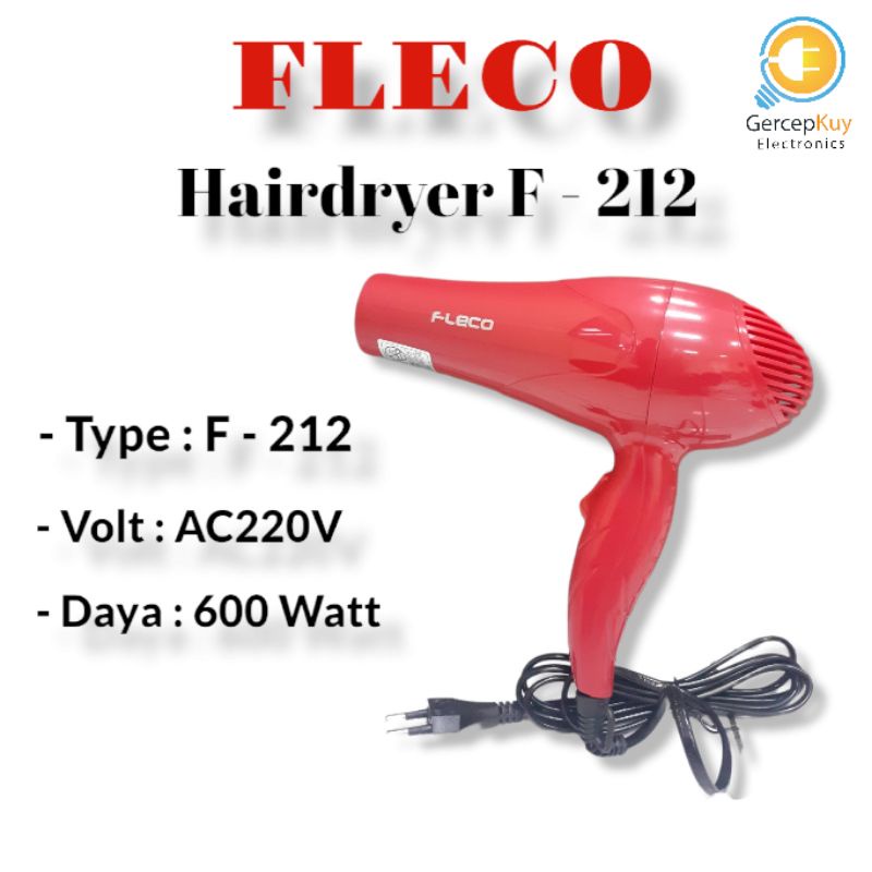 Hair Dryer / Pengering Rambut Fleco 600W 212