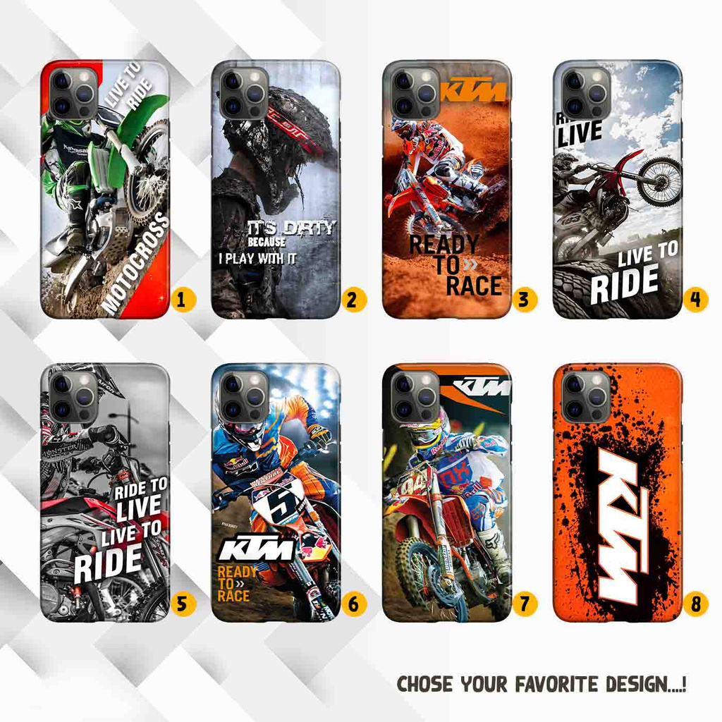 Premium Custom Case Iphone 12 Pro Supermoto KTM Casing Hardcase