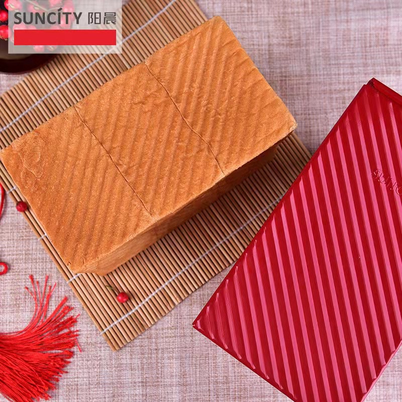 Loaf Pan Toast Box 450gr Loyang Roti Tawar Red Series Suncity YC80166