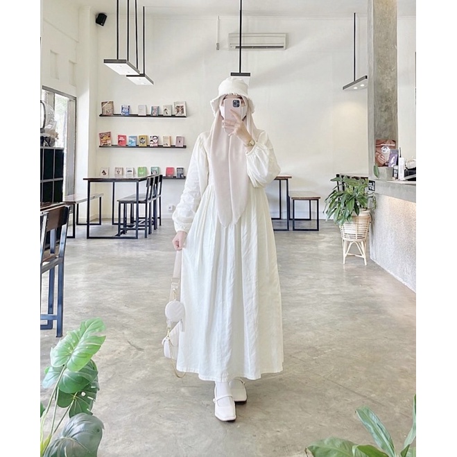 HIZA - Shaly Midi Dress Ruffle | Dress Wanita Terlaris