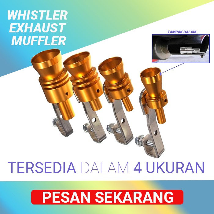 Penyiul Turbo Palsu Fake Turbo Whistler Exhaust Muffler Knalpot Mobil - All Variant