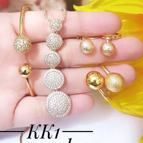 Xuping Set Perhiasan Wanita Gold 129228