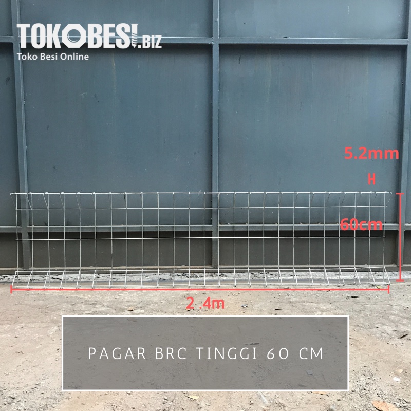 Pagar BRC Tinggi 60 cm - Pengiriman Luar Bandung