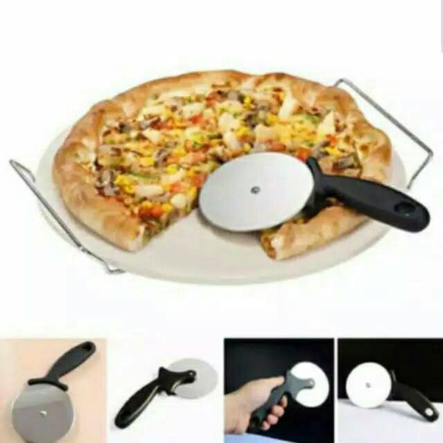 

Pisau Pizza Pisau Cutter Round Cutter Roda Pemotong Pizza