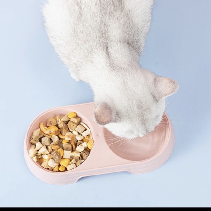 YY1-Tempat Makan Mangkok Anabul Kucing Anjing SIZE DOULE Besar PETBOWL