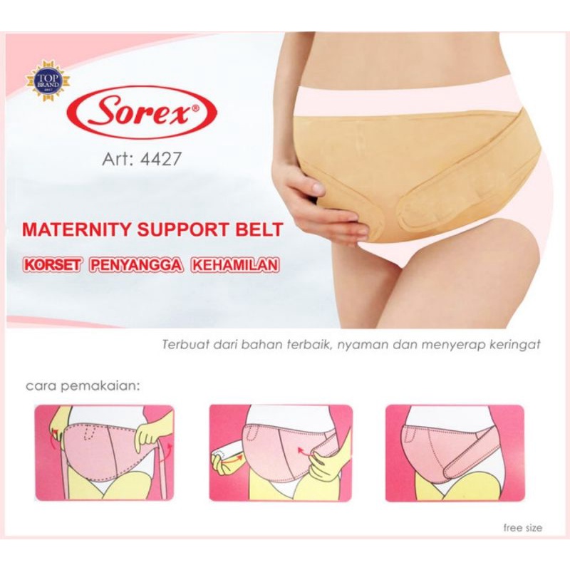 Sorex Maternity Corset Support Belt 4427/Korset Penyangga Kehamilan