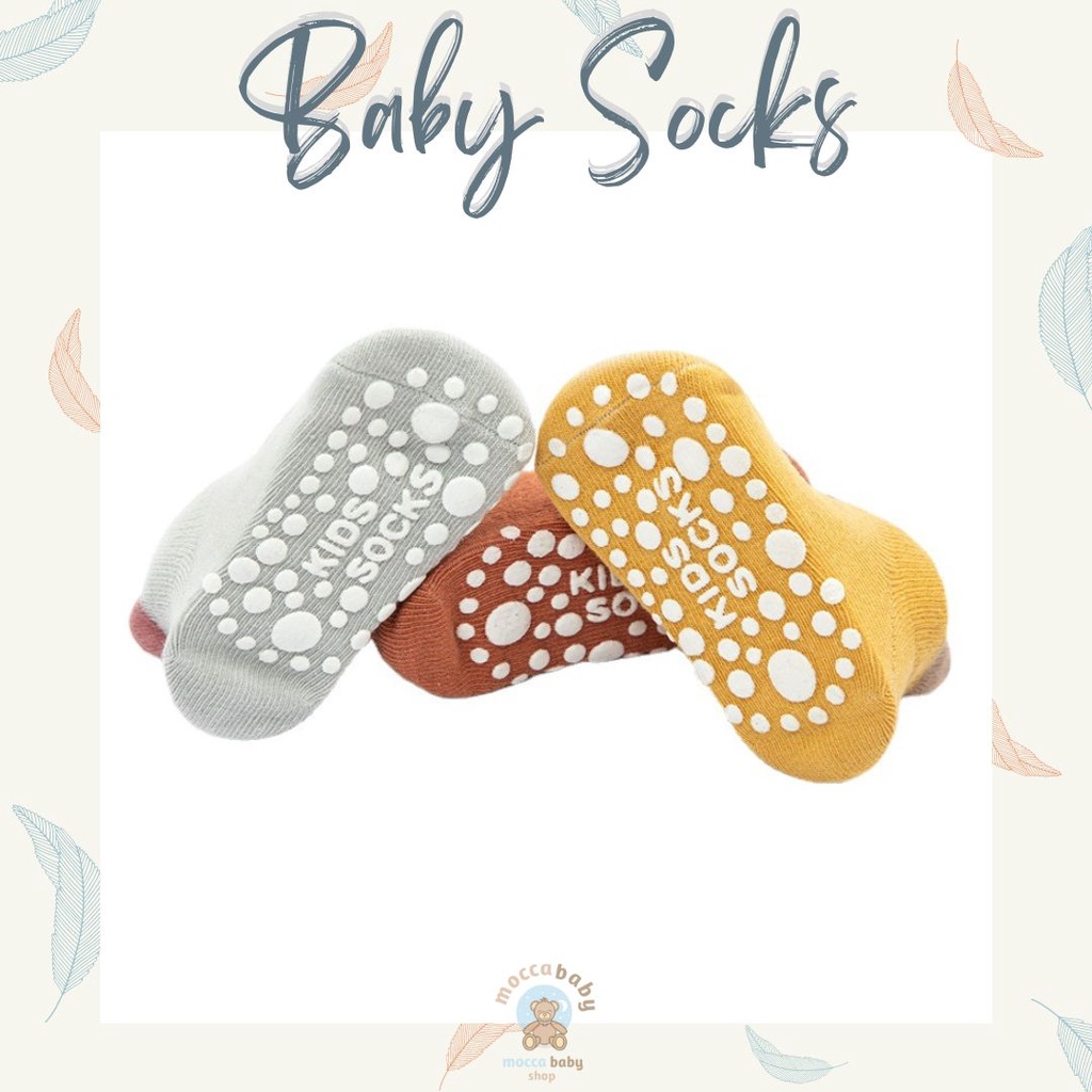 MBSS - Kaos Kaki Bayi Anak Laki Laki Perempuan Import Berkualitas newborn - 12 Bulan / ELLIFORE