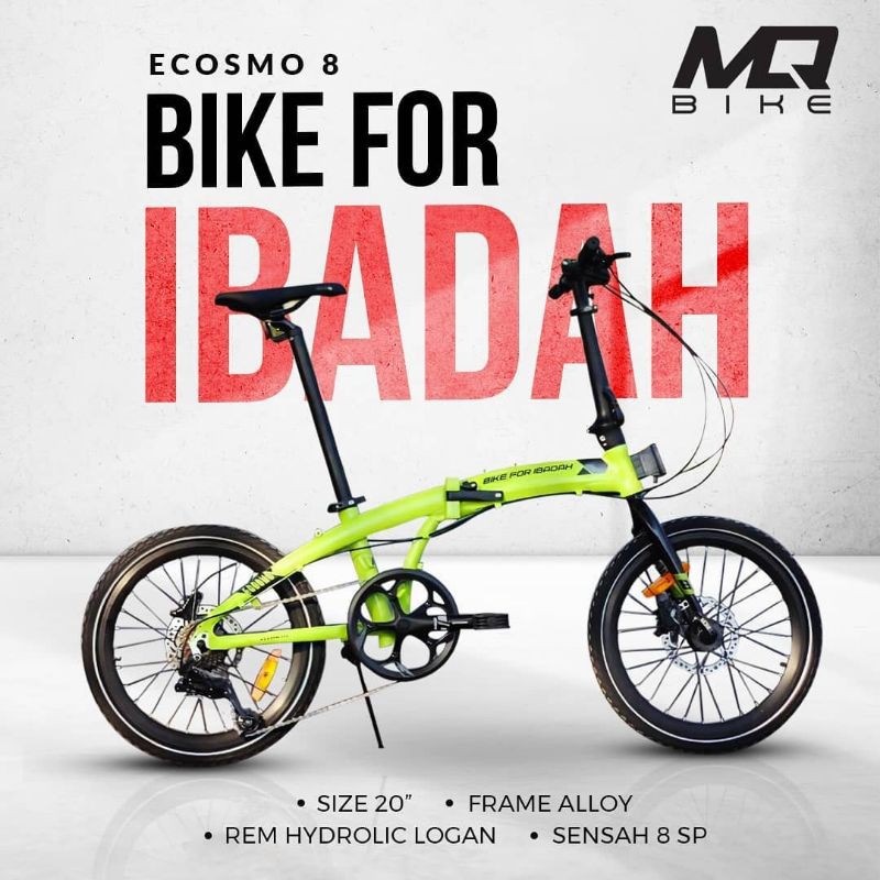 SEPEDA LIPAT BIKE FOR IBADAH ECOSMO 8 BFI NOT BOSQUE Z9