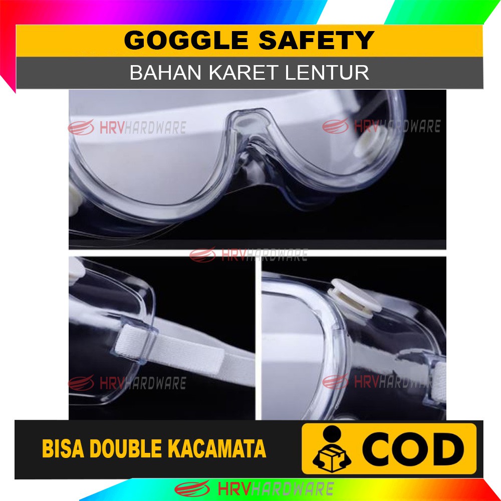 Kacamata safety goggles/google/kacamata gogle/anti virus