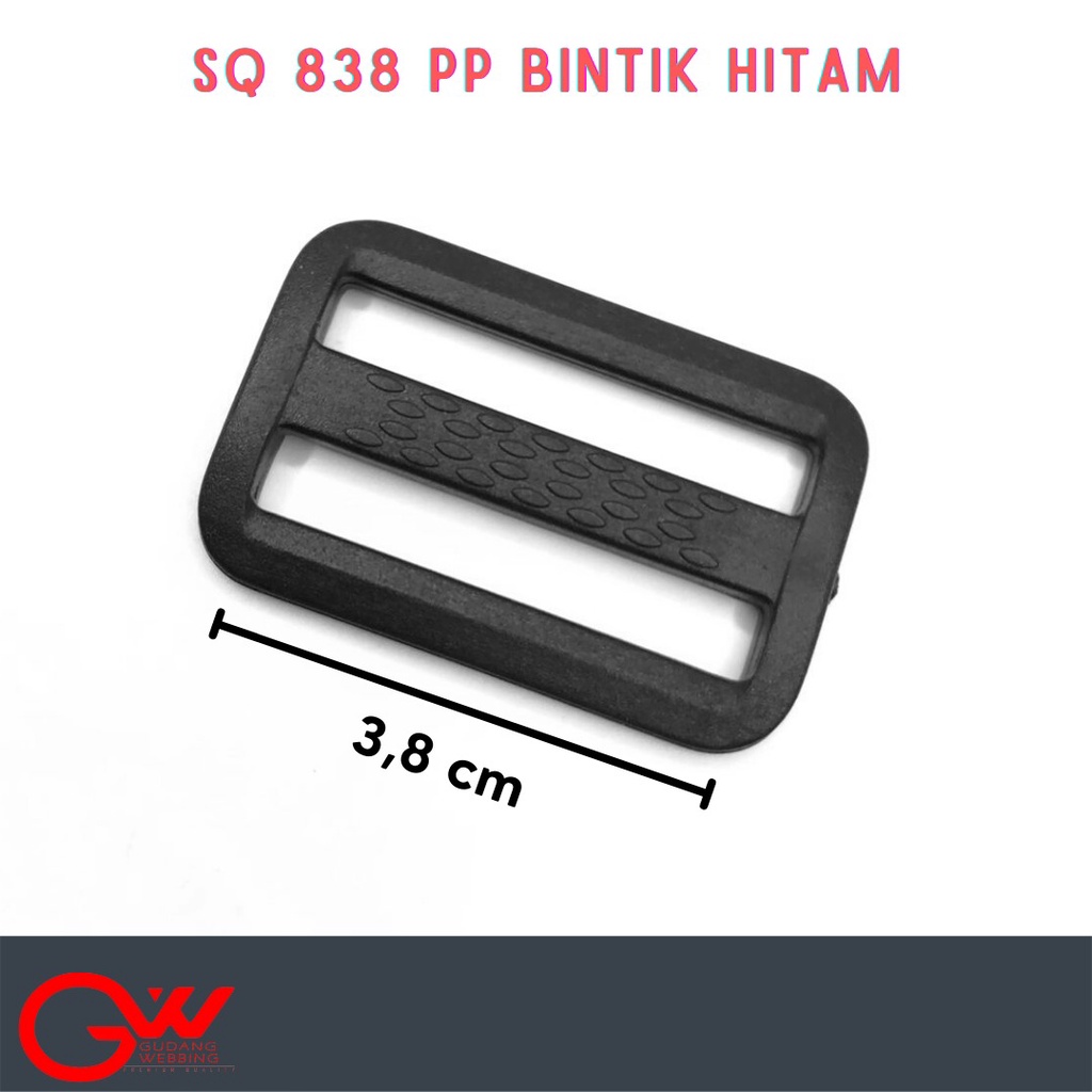 Ring Jalan 38mm Hitam | SQ 838 PP BINTIK HITAM