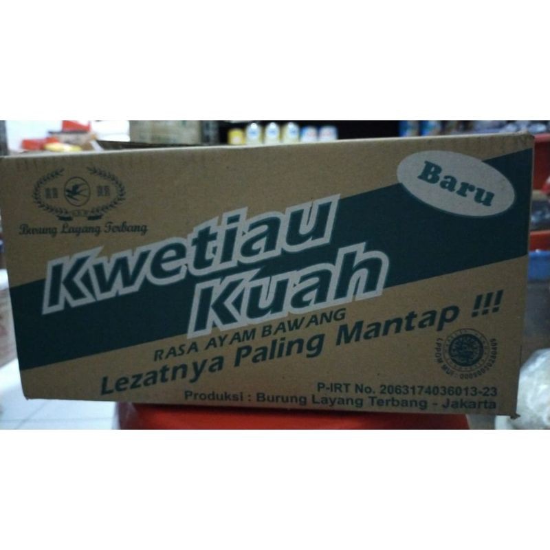 

kwetiau kuah cap burung layang terbang dus