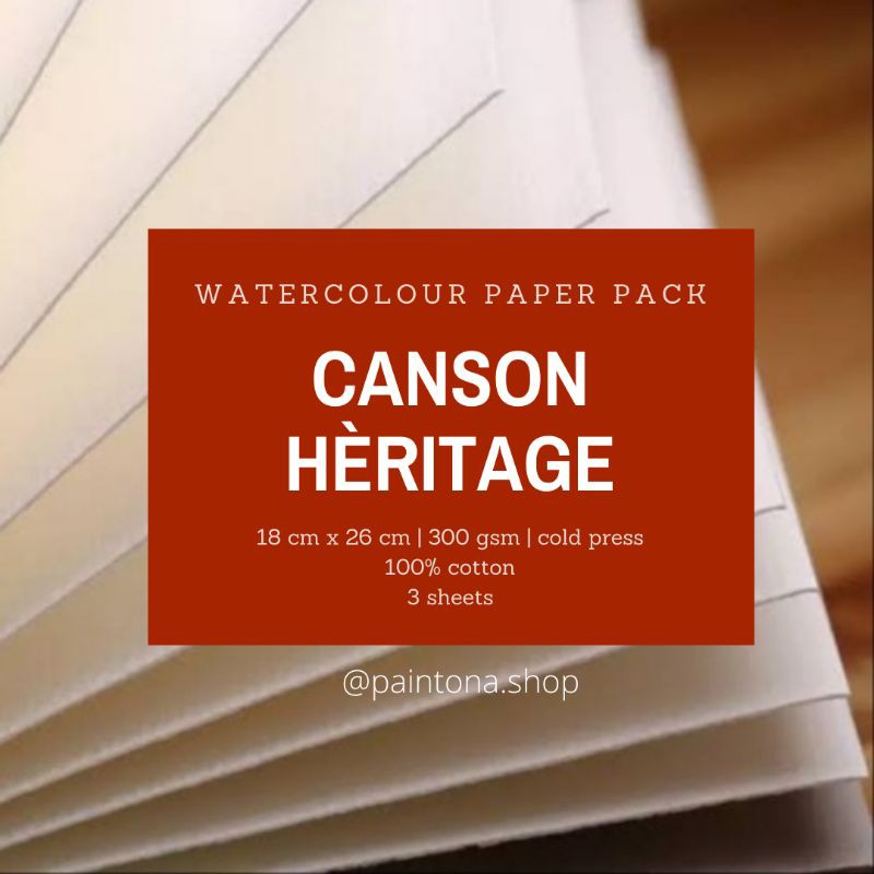 

Canson Heritage Watercolor Paper Pack