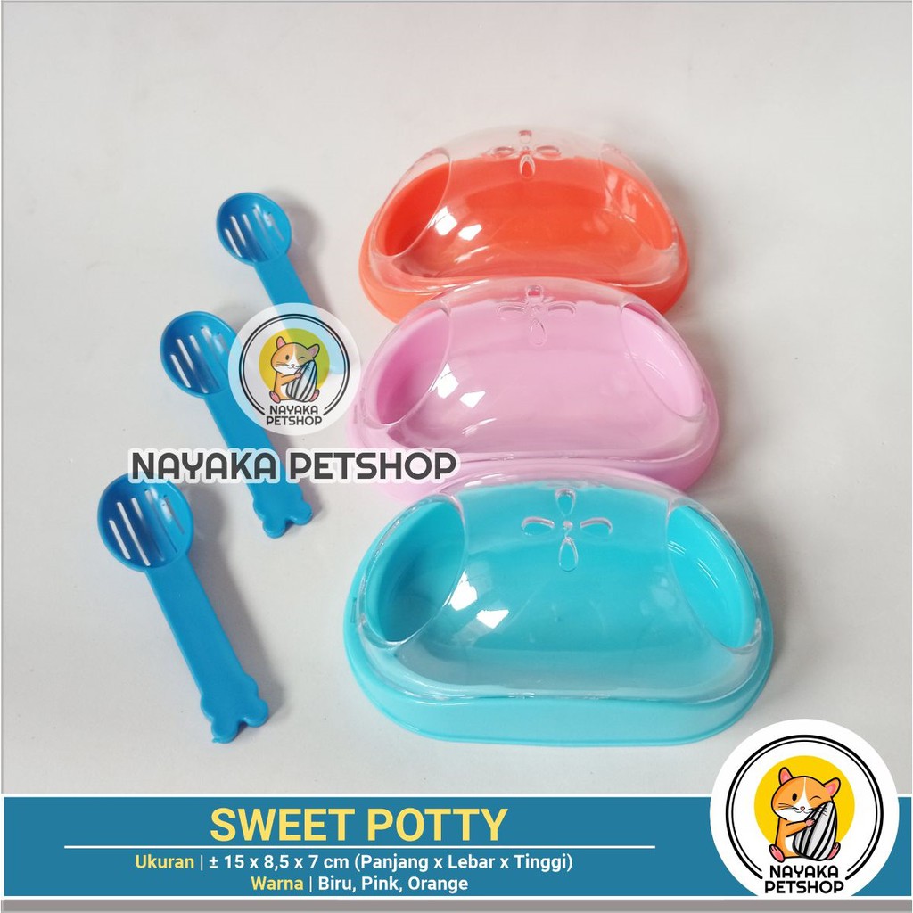 Sweet Potty Tempat Mandi Hamster Wadah Pasir Wangi