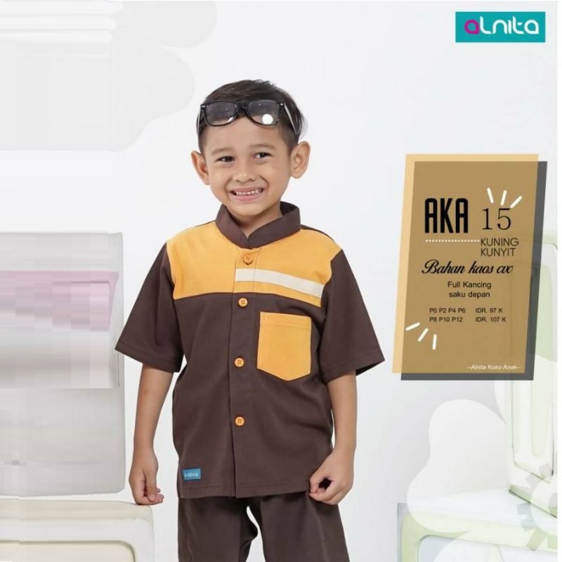 Baju Atasan Koko Anak Alnita AKA 15