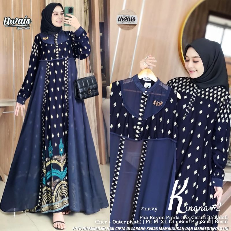 Ready Kinana 1 2 Maxi Gamis Wanita By Ori Uwais