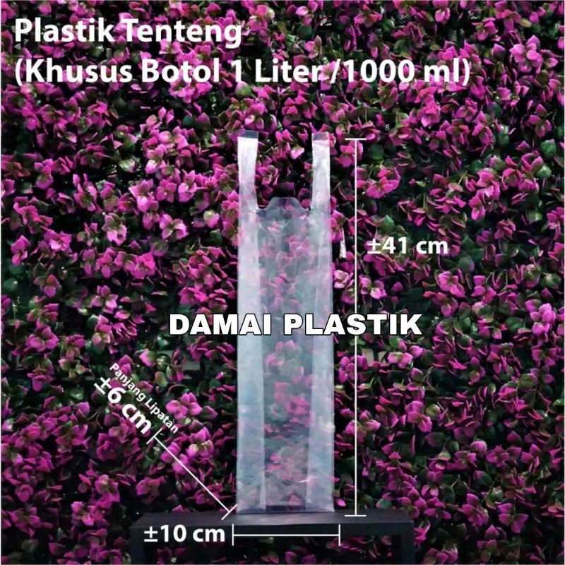 Kantong Plastik Bening 10x40 2cup atau botol 1 liter