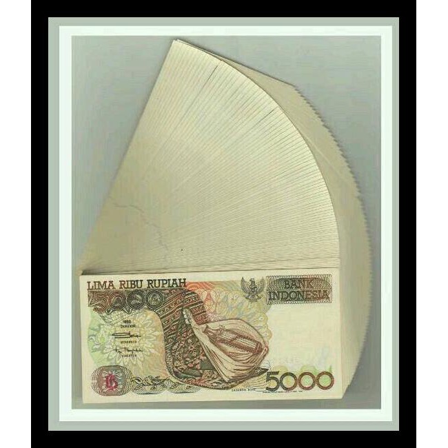 UANG KUNO | UANG LAMA 5000 RUPIAH SASANDO THN 1992 UNC KODE 294