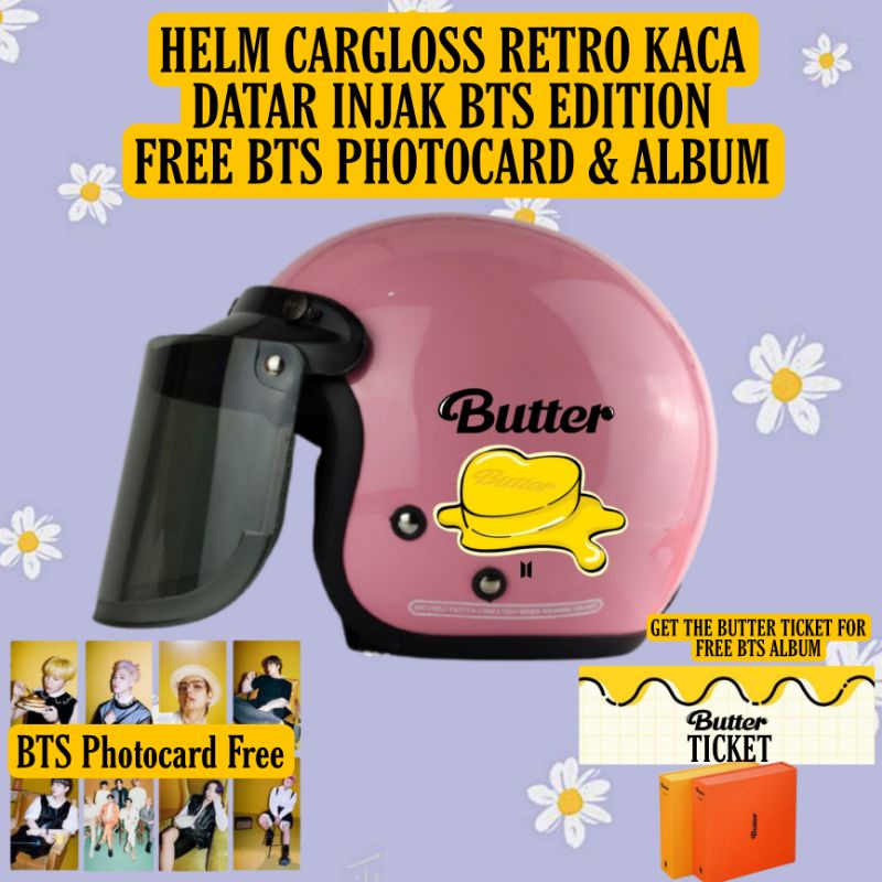 HELM CARGLOSS BTS EDITION FREE BTS PHOTOCARD & ALBUM (HELM KPOP)