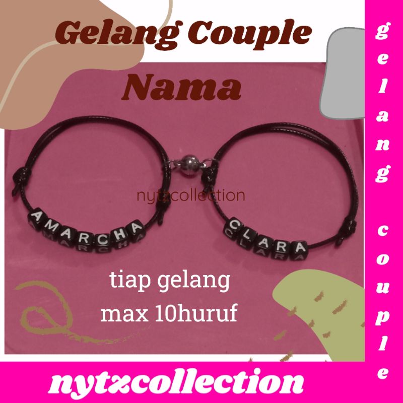 Gelang Magnet Gelang Couple Nama Gelang Persahabatan