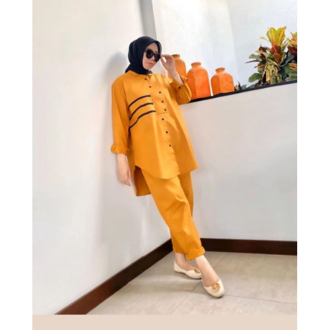 SETCEL TUNIK 2 IN 1/ FASHION WANITA