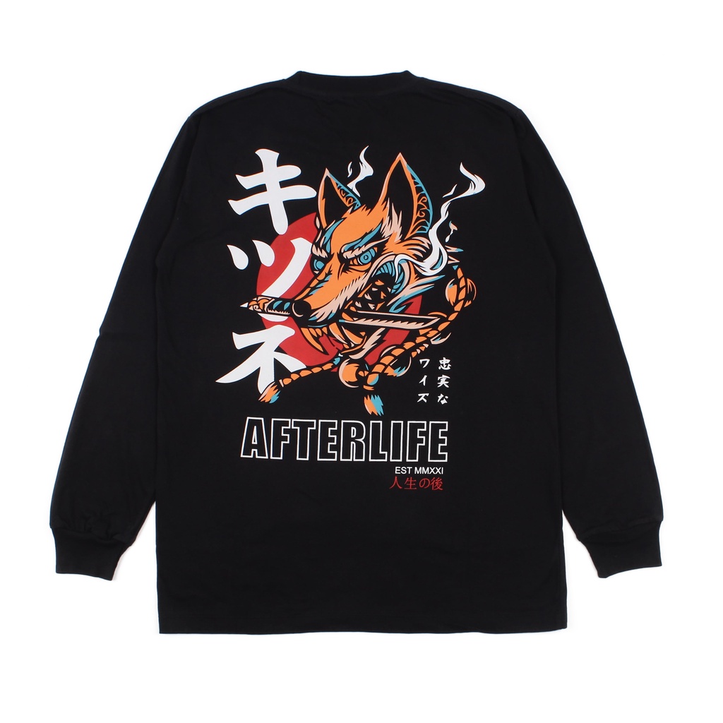 AFTERLIFE - Long Sleeve Wolf Night Black