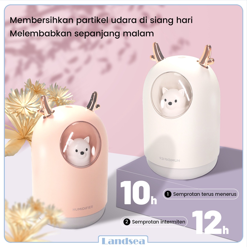 Landsea Humidifier Air 300ml Diffuser Aroma - Pelembab Udara - Terapkan ke Essential oil-2
