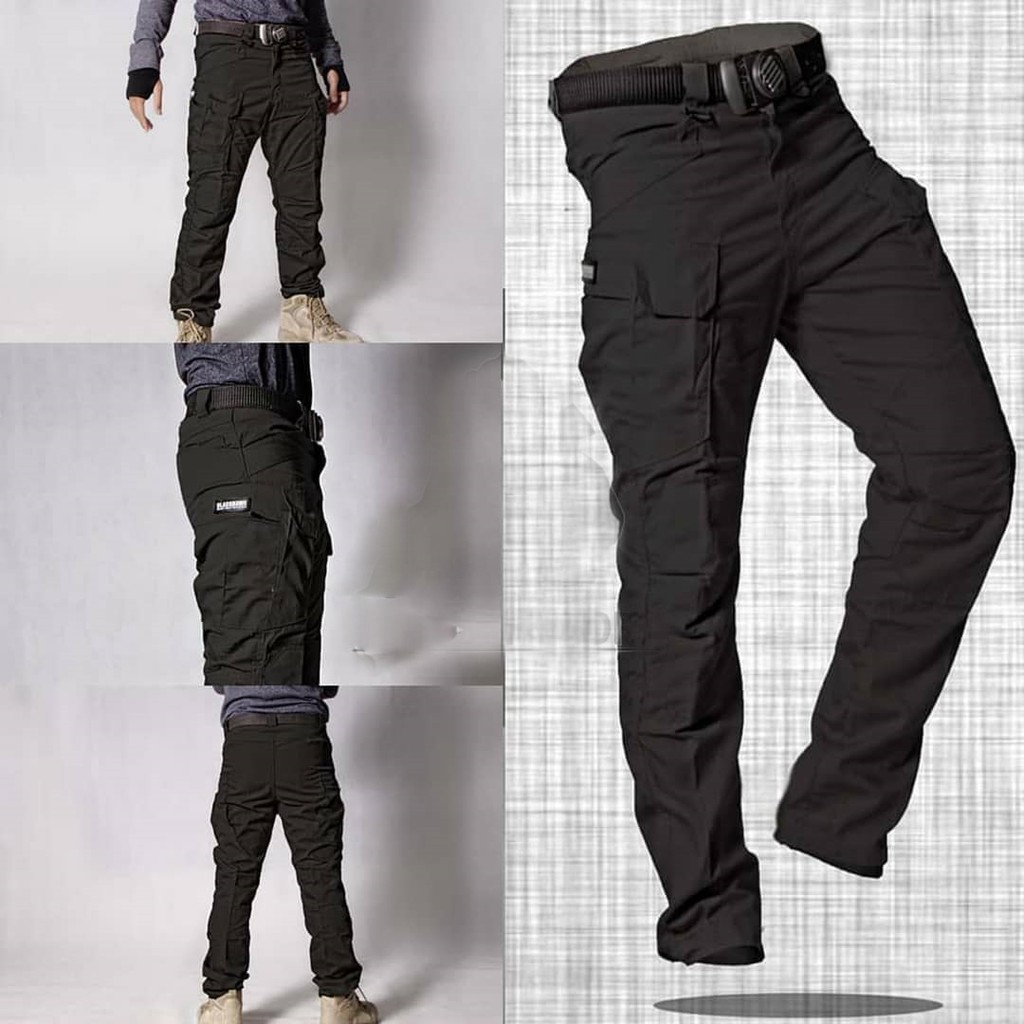 Celana Tactical Bahan Ripstop American Drill - Hitam