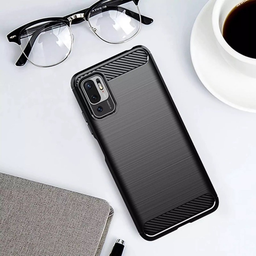 XIAOMI POCOPHONE POCO F3 5G POCO M3 PRO 5G CASE IPAKY CARBON SOFTCASE SILIKON KARET SOFT KARBON CASING COVER PELINDUNG BELAKANG