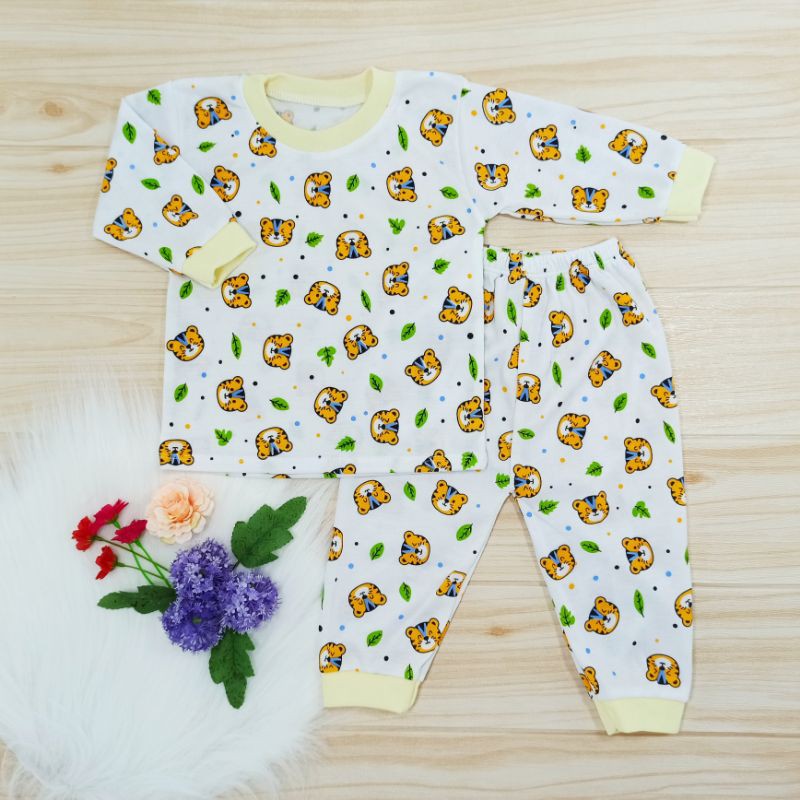 [Ss-8054] Pakaian Bayi size 0-12bulan, Piyama Anak, Baju Tidur Bayi, Baju Anak Lengan Panjang