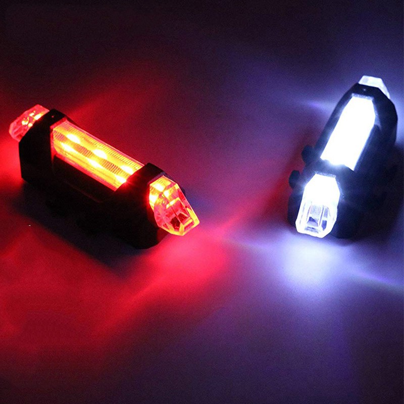 SH8-2 New Multiple Colour Style Lampu Belakang Sepeda LED USB Rechargeable Waterproof Style LED Tail Grab