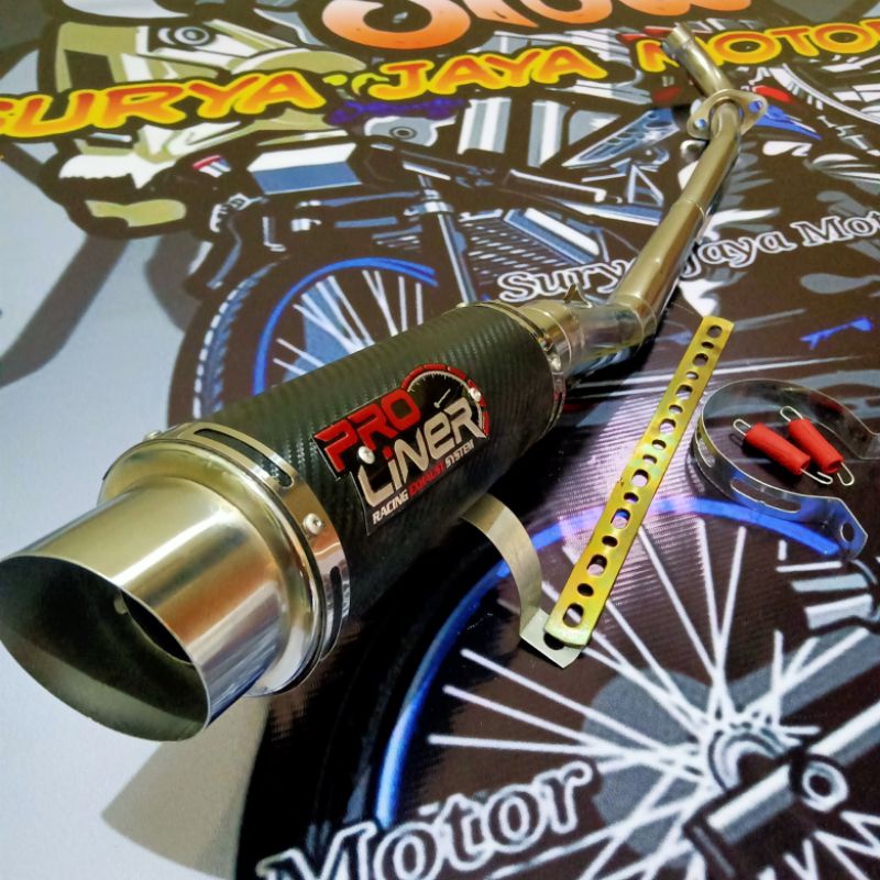 knalpot proliner carbon jupiter z.burhan.robot.vega r,zr,new,lama,supra110,smash,shogun,grand,prima-PROLINER CARBON