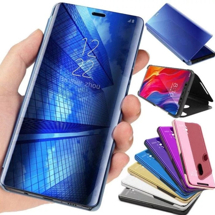 SAMSUNG A10/A20/A30/A50/A70/A80/M10/M20/M30/M30S CASE CLEAR VIEW MIRROR HARDCASE