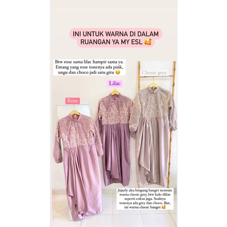 alesya dress (READY STOK) outfit kondangan dress silk satin dress maxmara brokat gaun bridesmaid lamaran seliam dress