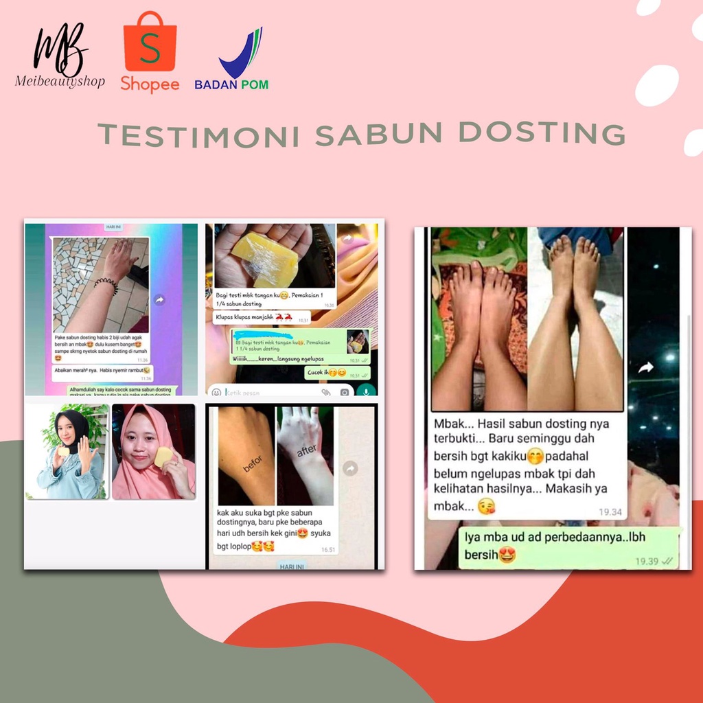 DOSTING Sabun Memutihkan BPOM 60gr