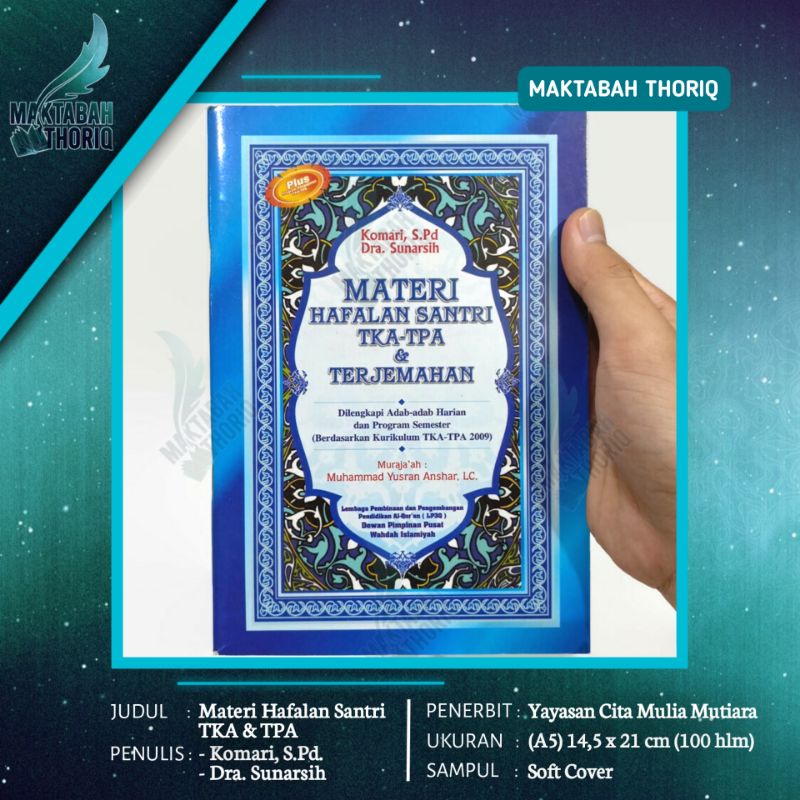 Buku Materi Hafalan Santri TKA-TPA Ukuran A5 Sedang