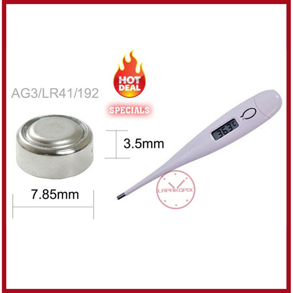 Jual Battery Termometer Batre Jam Maxell LR 41 AG 3 untuk Thermometer