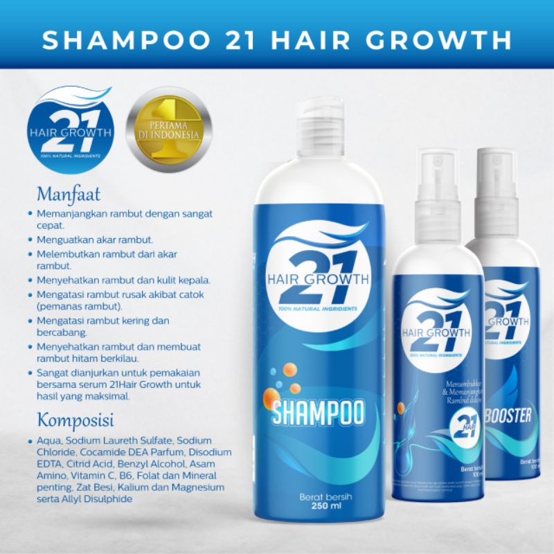 Shampoo Pemanjang &amp; Penumbuh Rambut Tercepat No 1 Di Indonesia 250 ML