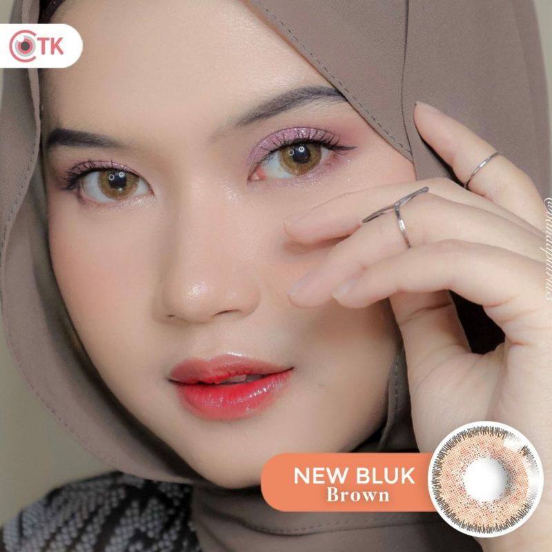 Softlens NEWBLUK 15 mm BROWN MINUS -0.50 S.D -6.00  Softlen Soflen Warna NEW BLUK