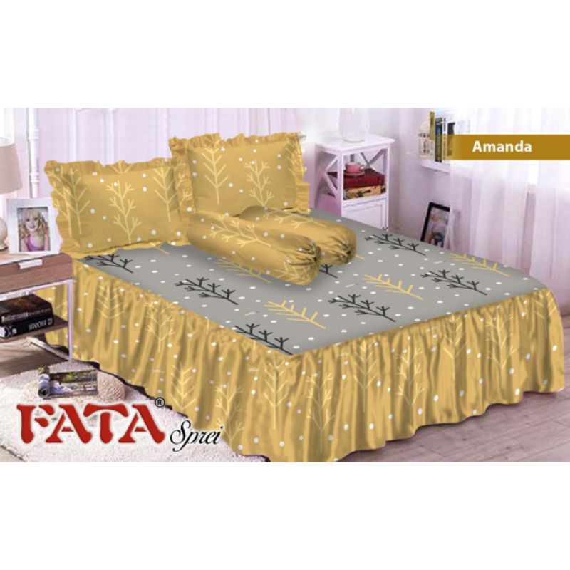 Sprei Rumbai - Fata Sprei Rumbai Motif Amanda Ukuran 180x200 & 160x200
